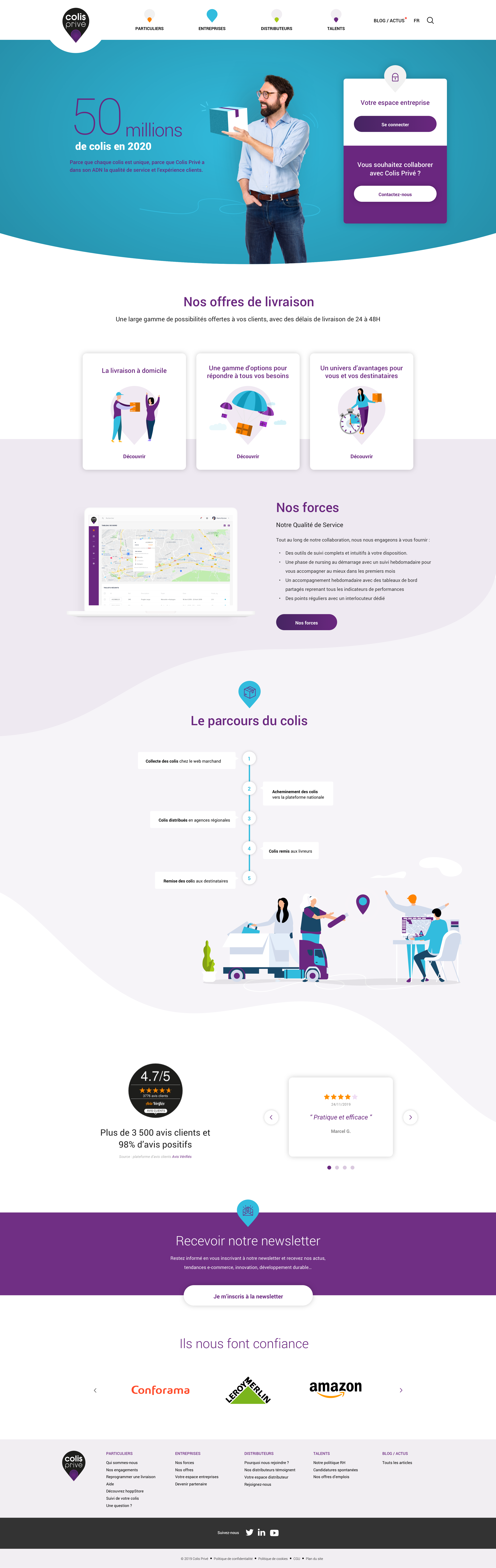 Homepage entreprises